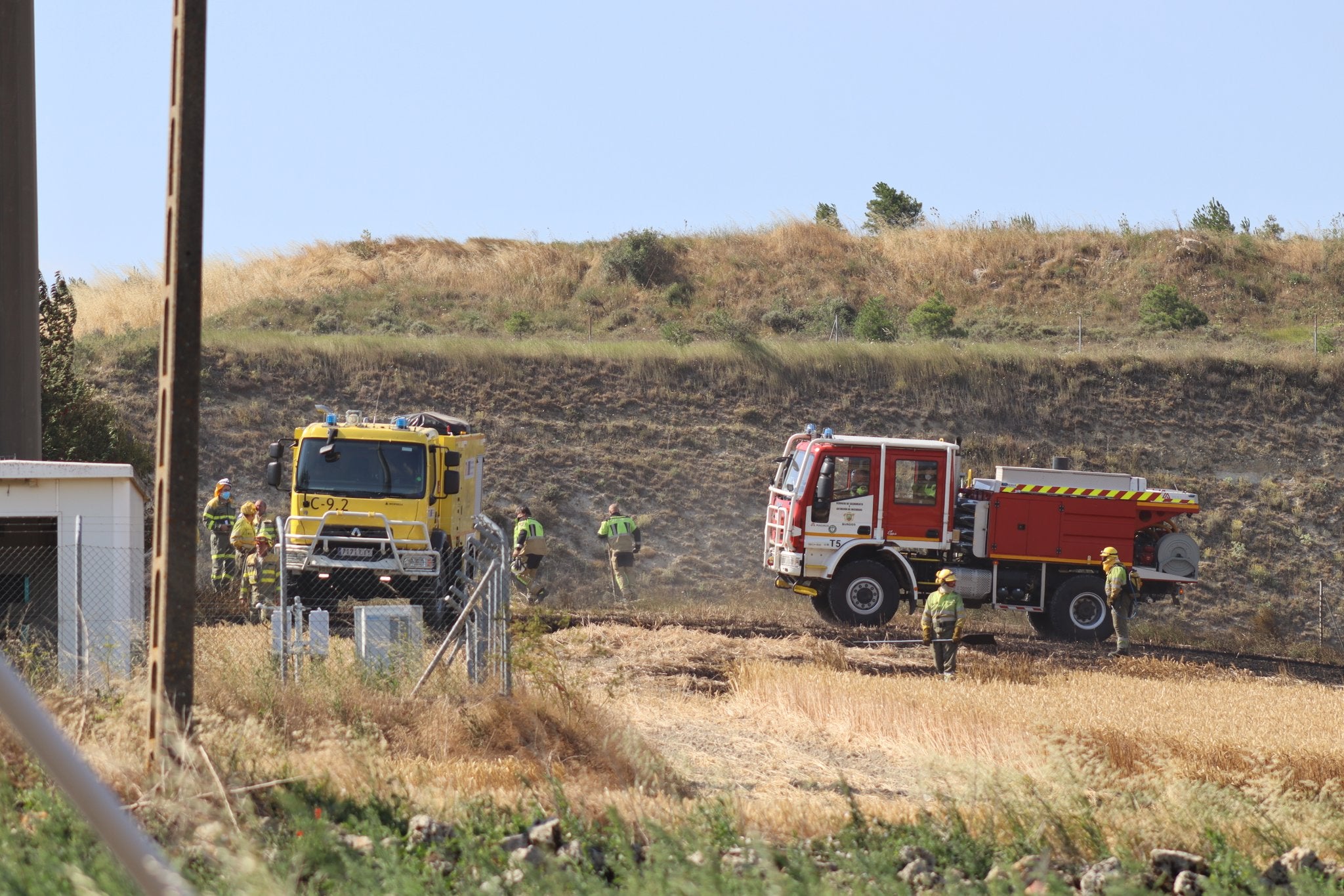 Controlado un incendio en terreno agrícola en un pueblo de Burgos – BURGOSconecta